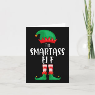 Smart Elf Kerstfeest Matching Familie Groep Pa Kaart