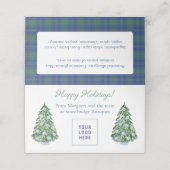 Smart Feestdagen Promotion Gift Bag Topper Card (Buitenkant ongevouwen)