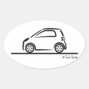 Smart Fortwo Side Ovale Sticker
