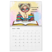Smart Girl Motivational Study Wall Calendar 2026 Kalender (Mar 2026)