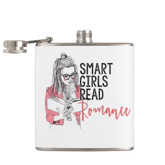 Smart Girls Lees de Romance fles Heupfles (Geopend)