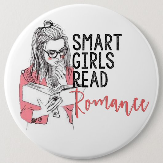 Smart Girls Lees Romance kolossale Button (Voorkant)
