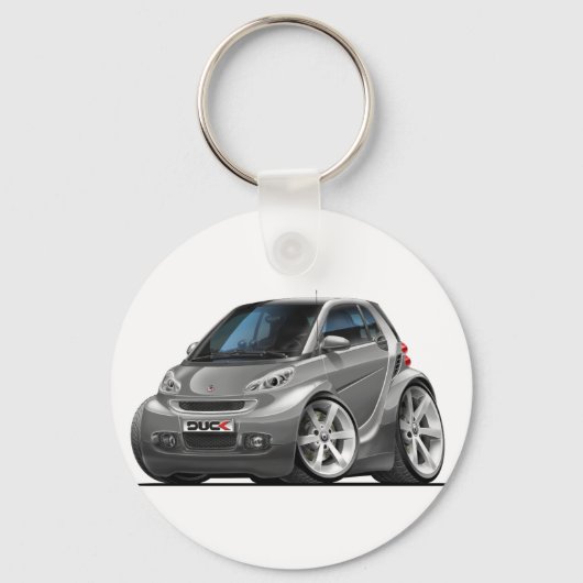 Smart Grey Car Sleutelhanger (Voorkant)
