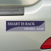 Smart is Back-Bumpersticker Bumpersticker (Op auto)