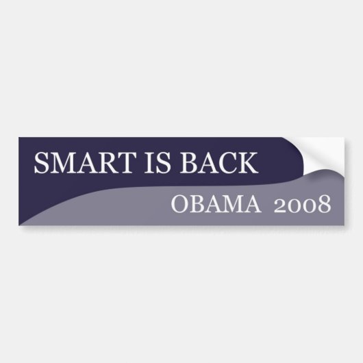 Smart is Back-Bumpersticker Bumpersticker (Voorkant)