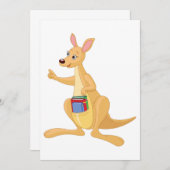 Smart Kangaroo Uitnodiging (Voorkant / Achterkant)