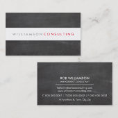 SMART MASCULINE moderne type lay-out krijtbord Visitekaartje (Voorkant / Achterkant)