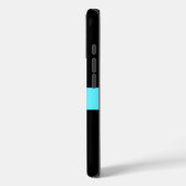 Smart Minimalist Blue Circle Monogrammed Case-Mate iPhone Case (Achterkant / Links)