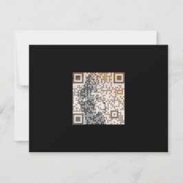 Smart Oranje Shades Monochrome Indie Song Qr Code Kaart