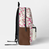 Smart Owls & Cherry Blossoms Bedrukte Rugzak (Links)