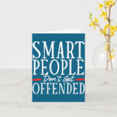 Smart People Don't Get Offended  Kaart (Gele Bloem)