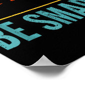 Smart People Don't Like Me Djt Be Smart Poster (Hoek)