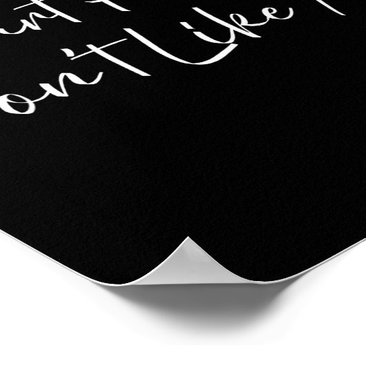 Smart People Don't Like Me Litical Saying Poster (Hoek)