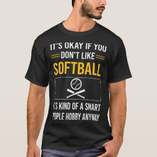 Smart People Softball T-shirt
