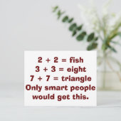 Smart People Wiskunde Briefkaarten (Staand voorkant)