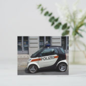 Smart Police Car Briefkaart (Staand voorkant)