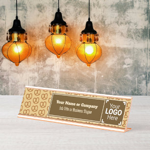 Smart Pretzel thema Brood Twist: jouw tekst & logo Bureau Naambordje