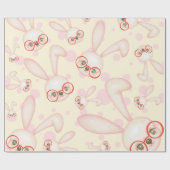 Smart Rabbit Girl Patroon Cadeaupapier (Vlak)