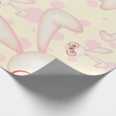 Smart Rabbit Girl Patroon Cadeaupapier (Hoek)