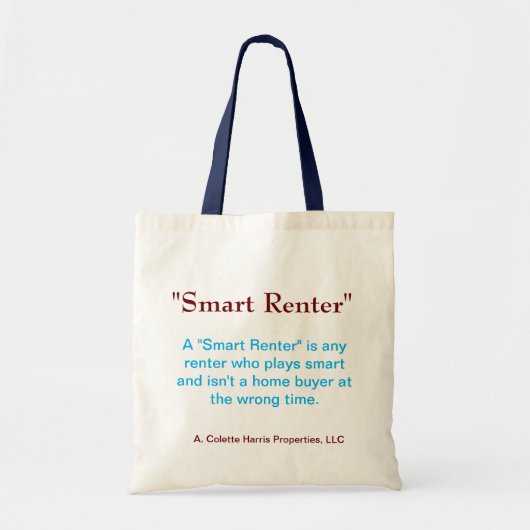 Smart Renter Fourre-tout - Design 1 Sac fourre-tou (Devant)