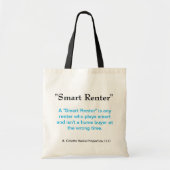 Smart Renter Tas - Design 4 Canvas tas (Voorkant)