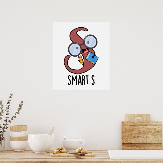 Smart S Funny Alphabet Pun Poster (Keuken)
