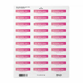 SMART stijlvol modern ombre  roze gradiënt Etiket (Full Sheet)