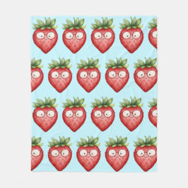 Smart Strawberry  Fleece Deken
