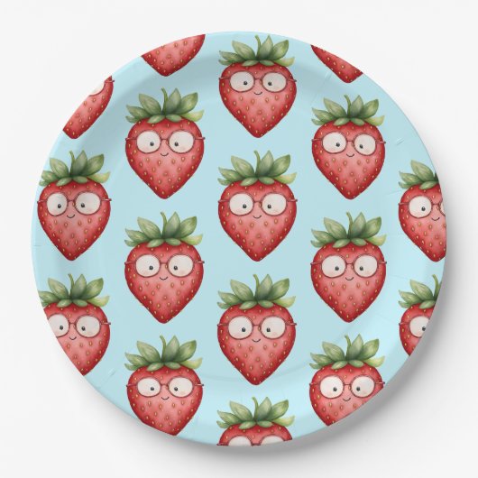 Smart Strawberry Papieren Bordje (Voorkant)