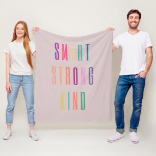 Smart Strong Kind Fleece Deken