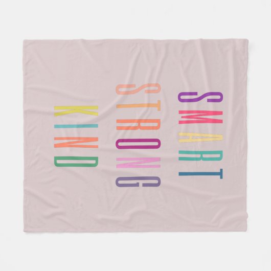 Smart Strong Kind Fleece Deken (Voorkant (Horizontaal))