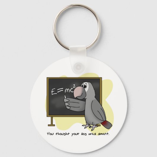 Smart Timneh African Grey Sleutelhanger (Voorkant)