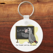 Smart Timneh African Grey Sleutelhanger (Voorkant)