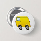 Smart Van Yellow Ronde Button 5,7 Cm (Voorkant /achterkant)