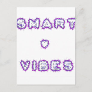 Smart Vibes Quote Text Art Design Briefkaart