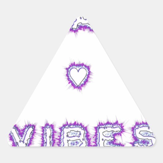 Smart Vibes Quote Text Art Design Driehoek Sticker (Voorkant)