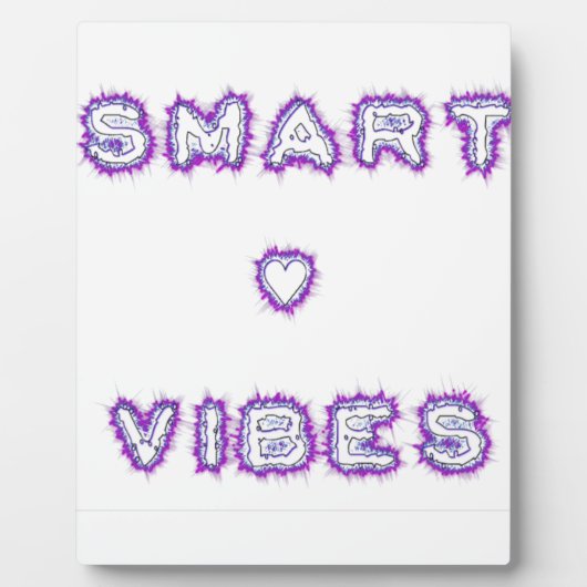 Smart Vibes Quote Text Art Design Fotoplaat (Voorkant)