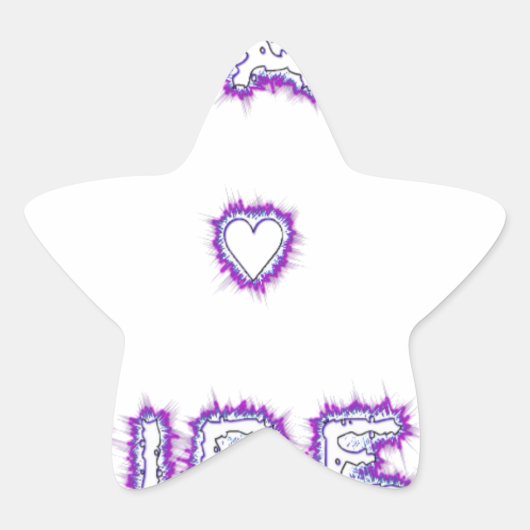 Smart Vibes Quote Text Art Design Ster Sticker (Voorkant)