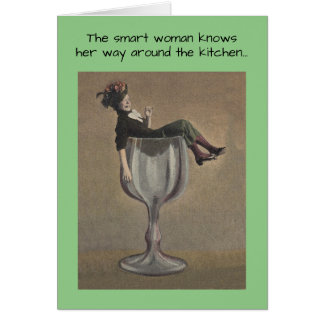 Smart Woman Birthday Celebration Retro Funny Humor