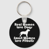 Smart Women Love Pitbulls Sleutelhanger (Voorkant)