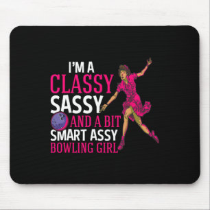 Smart Y Bowling Meisje voor Cly Bowler Bowling Vro Muismat