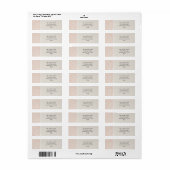 SmartElegance Coral Address Labels (Full Sheet)