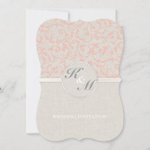 SmartElegance Coral Wedding Uitnodiging