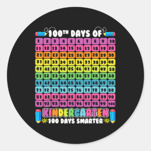 Smarter Numbers 100th Day Of Kindergarten 100 Days Ronde Sticker