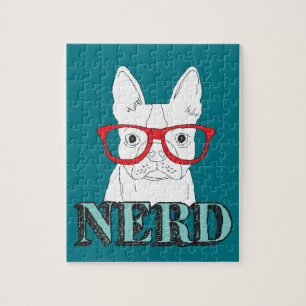Smartest Boston Terrier Black en White Cute Puppy Legpuzzel