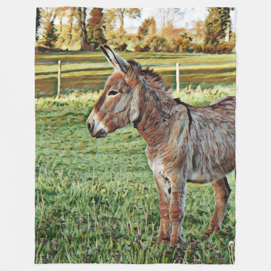 smartmix animal - donkey 1 fleece deken (Voorkant)