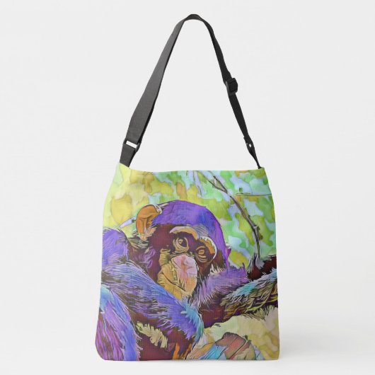 smartmix dier - chimpansee 3 crossbody tas (Achterkant)