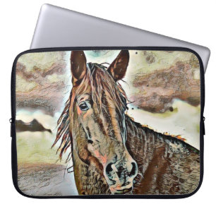smartmix van dierlijk paard 2 laptop sleeve