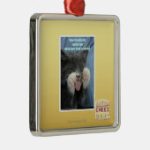 Smartmouth cat metalen ornament (Rechts)