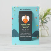 Smartphone à thème technologique Carte d'anniversa (Debout devant)